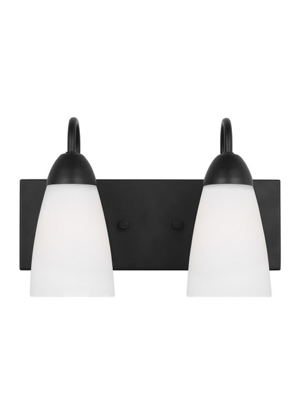 Generation Lighting - 4420202EN3-112 - Two Light Wall / Bath - Seville - Midnight Black