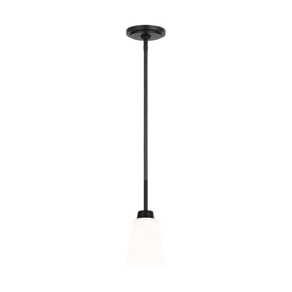 Generation Lighting - 6115201-112 - One Light Mini Pendant - Kerrville - Midnight Black