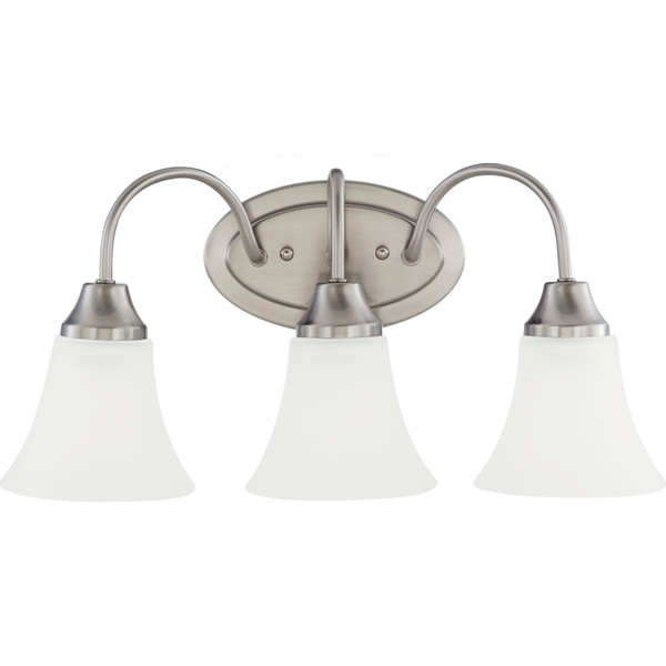 Generation Lighting - 44807-962 - Three Light Wall / Bath - Holman - Brushed Nickel
