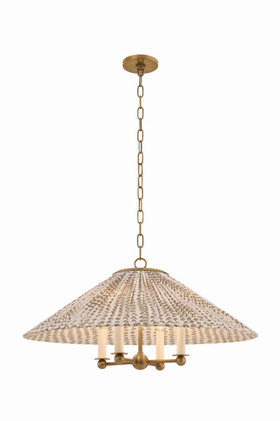 Mitzi - H1198804B-PBR - Four Light Chandelier - Isla - Patina Brass