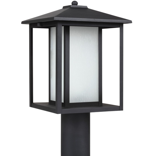 Generation Lighting. - 89129-12 - One Light Outdoor Post Lantern - Hunnington - Black