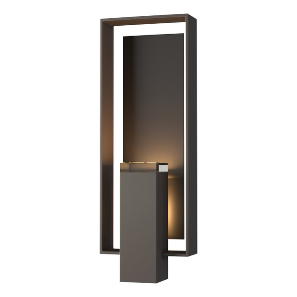 Hubbardton Forge - 302605-SKT-77-14-ZM0546 - Two Light Outdoor Wall Sconce - Shadow Box - Coastal Dark Smoke