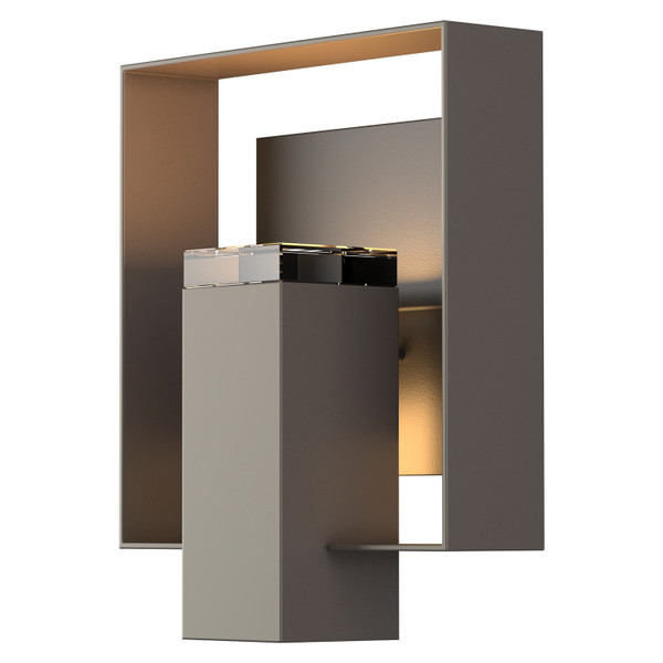 Hubbardton Forge - 302603-SKT-77-80-ZM0546 - One Light Outdoor Wall Sconce - Shadow Box - Coastal Dark Smoke