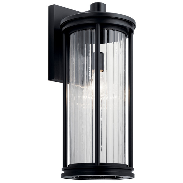 Kichler - 59024BK - One Light Outdoor Wall Mount - Barras - Black