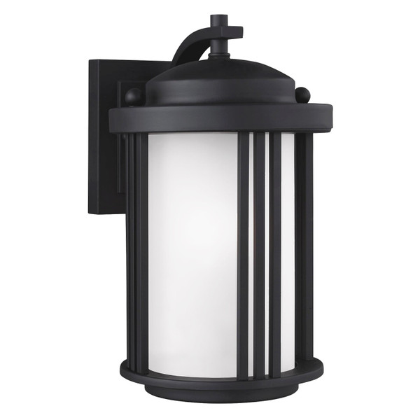 Generation Lighting. - 8547901-12 - One Light Outdoor Wall Lantern - Crowell - Black