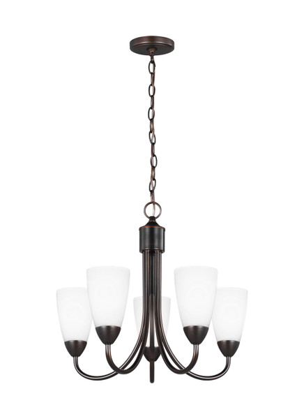 Generation Lighting. - 3120205-710 - Five Light Chandelier - Seville - Bronze