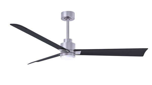 Matthews Fan Company - AKLK-BN-BK-56 - 56"Ceiling Fan - Alessandra - LK - Brushed Nickel