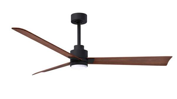 Matthews Fan Company - AKLK-BK-WN-56 - 56"Ceiling Fan - Alessandra - LK - Matte Black