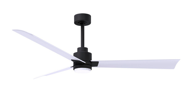 Matthews Fan Company - AKLK-BK-MWH-56 - 56"Ceiling Fan - Alessandra - LK - Matte Black