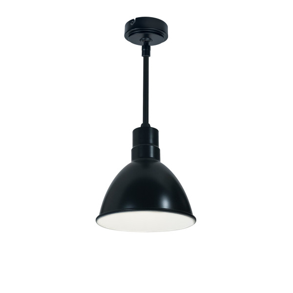Nora Lighting - NRLM-8ST1040BWLE4/84 - Stem Mounted LED Shade - LED Rlm - Black Outer / White Inner