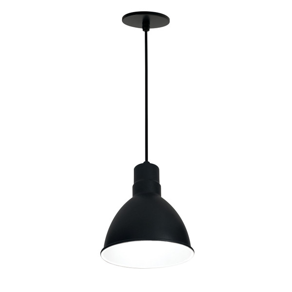 Nora Lighting - NRLM-8C1835BWLE4 - LED Pendant - LED Rlm - Black Outer / White Inner