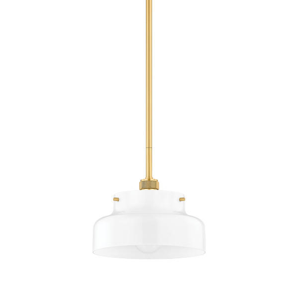 Mitzi - H790701S-AGB - One Light Pendant - Luella - Aged Brass