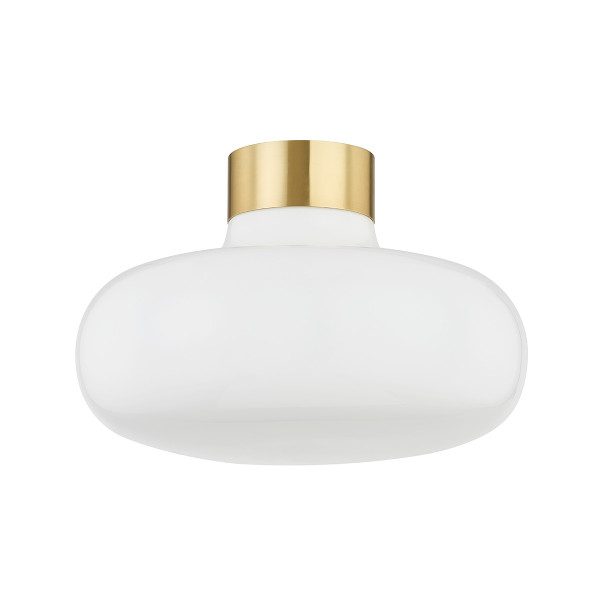 Mitzi - H785501-AGB - One Light Flush Mount - Eliana - Aged Brass