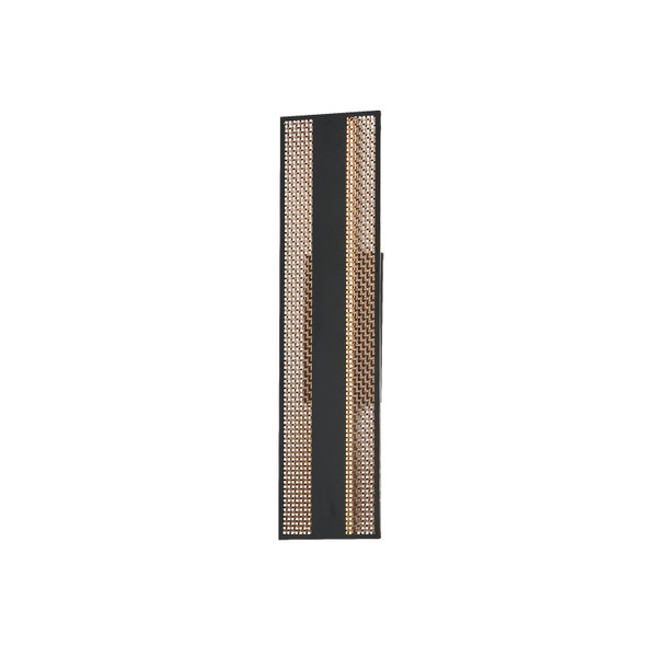 ET2 - E30292-ACPBK - LED Outdoor Wall Sconce - Interlace - Black/Aged Copper