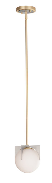 Maxim - 92470SWSBRBP - One Light Pendant - Finn - Satin Brass / Brushed Platinum