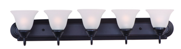 Maxim - 8015FTOI - Five Light Bath Vanity - Essentials - 801x - Oil Rubbed Bronze