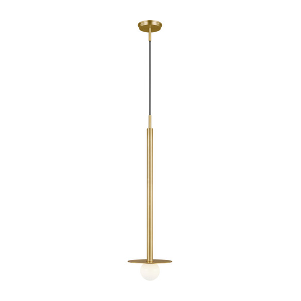 Visual Comfort Studio - KP1011BBS - One Light Pendant - Nodes - Burnished Brass