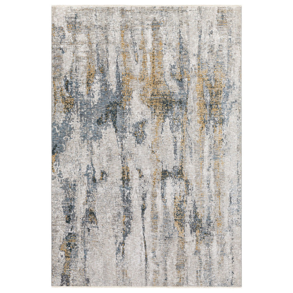 Uttermost - 71506-9 - Rug - Ladoga - Light Beige, Cream, Denim Blue, And Gray