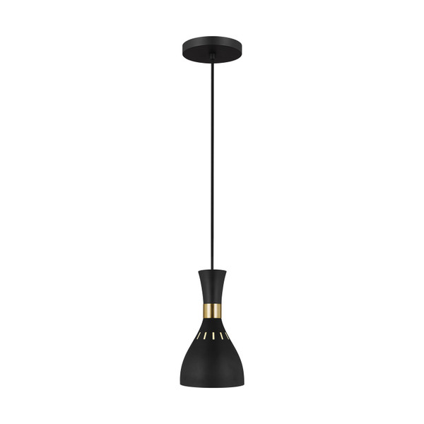 Visual Comfort Studio - EP1141MBK - One Light Pendant - Joan - Midnight Black