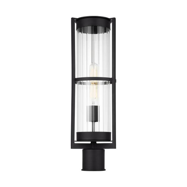 Visual Comfort Studio - 8226701-12 - One Light Outdoor Post Lantern - Alcona - Black