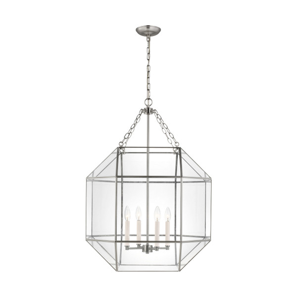 Visual Comfort Studio - 5279404-962 - Four Light Lantern - Morrison - Brushed Nickel