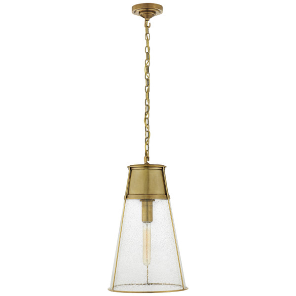Visual Comfort Signature - TOB 5753HAB-SG - One Light Pendant - Robinson - Hand-Rubbed Antique Brass