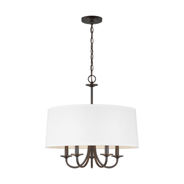 Generation Lighting. - 3320205EN-710 - Five Light Chandelier - Seville - Bronze
