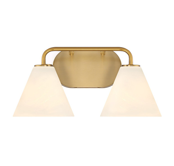 Savoy House - 8-2988-2-322 - Two Light Bathroom Vanity - Blair - Warm Brass