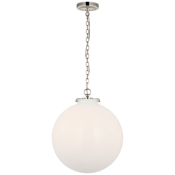 Visual Comfort Signature - TOB 5227PN/G4-WG - LED Pendant - Katie Globe - Polished Nickel