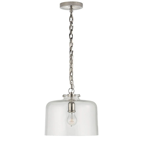 Visual Comfort Signature - TOB 5226PN/G5-CG - One Light Pendant - Katie Dome - Polished Nickel