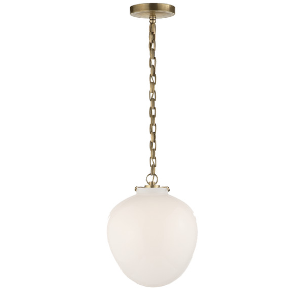 Visual Comfort Signature - TOB 5226HAB/G2-WG - One Light Pendant - Katie Acorn - Hand-Rubbed Antique Brass