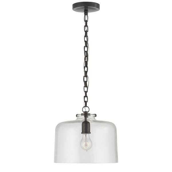 Visual Comfort Signature - TOB 5226BZ/G5-CG - One Light Pendant - Katie Dome - Bronze