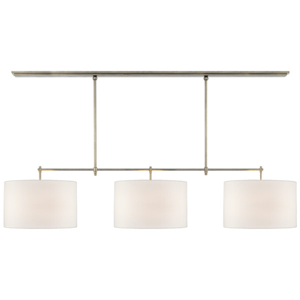 Visual Comfort Signature - TOB 5005AN-L - Three Light Billiard Pendant - Bryant - Antique Nickel