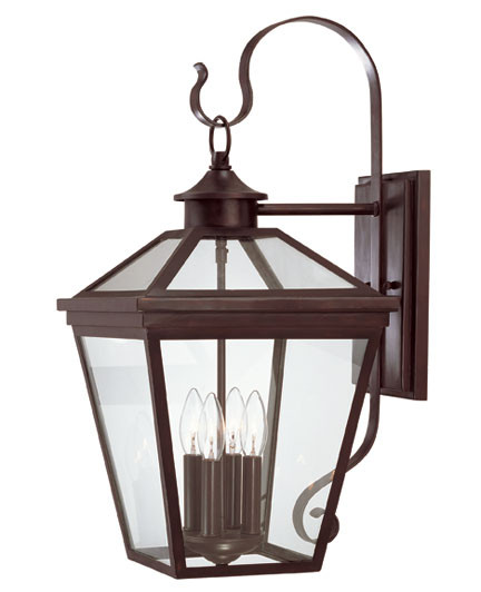 Savoy House - 5-142-13 - Four Light Outdoor Wall Lantern - Ellijay - English Bronze