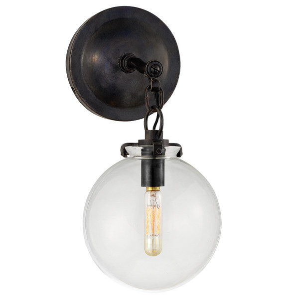 Visual Comfort Signature - TOB 2225BZ/G4-CG - One Light Wall Sconce - Katie Globe - Bronze