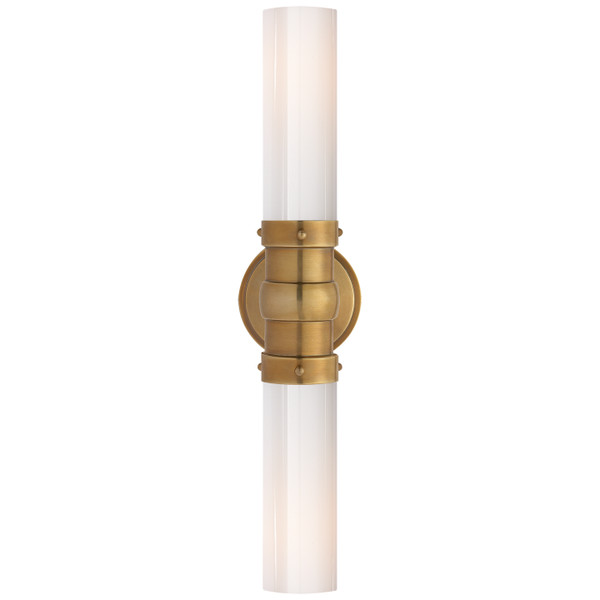 Visual Comfort Signature - TOB 2186HAB-WG - Two Light Bath Sconce - Graydon Bath Light - Hand-Rubbed Antique Brass
