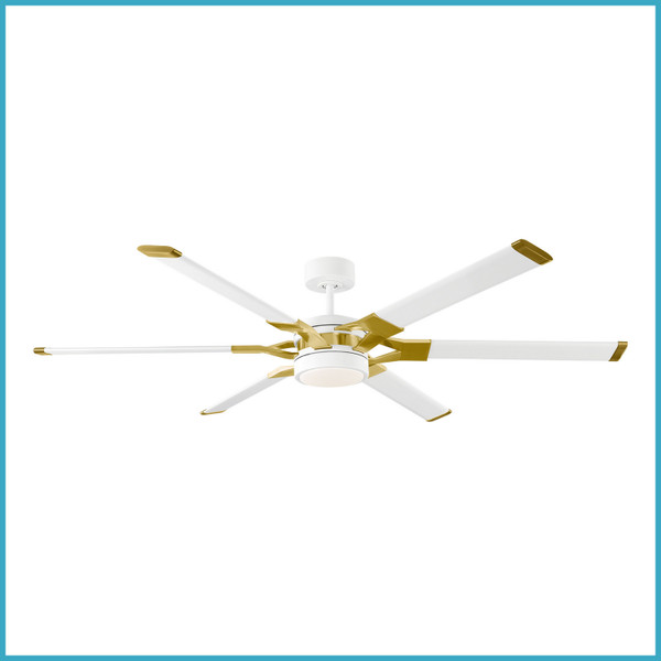 Visual Comfort Fan - 6LFR62RZWBBSD - 62Ceiling Fan - Loft - Matte White