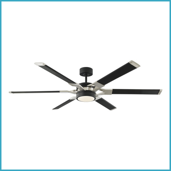 Visual Comfort Fan - 6LFR62MBKD - 62Ceiling Fan - Loft - Midnight Black