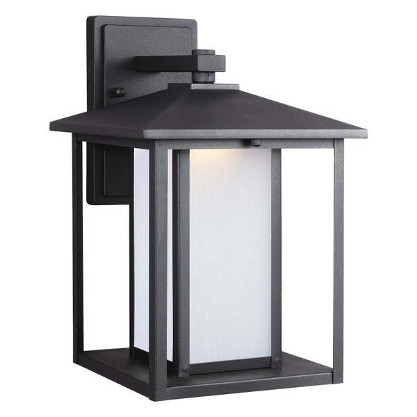Generation Lighting. - 8903197S-12 - LED Outdoor Wall Lantern - Hunnington - Black