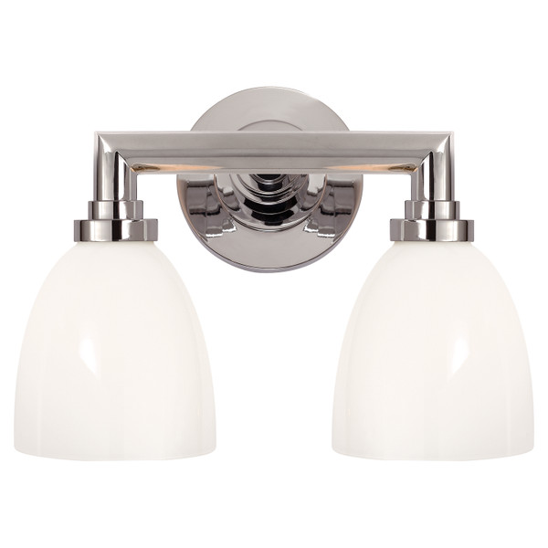Visual Comfort Signature - SL 2842CH-WG - Two Light Bath Sconce - Wilton - Chrome
