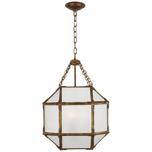 Visual Comfort Signature - SK 5008GI-FG - Three Light Lantern - Morris - Gilded Iron