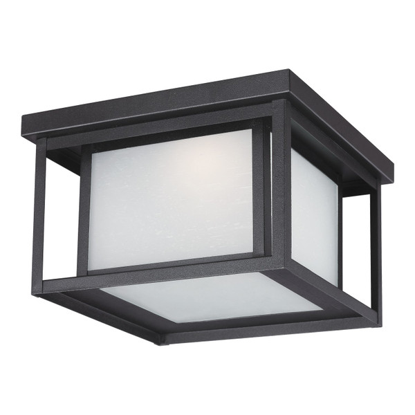 Generation Lighting. - 7903997S-12 - LED Outdoor Flush Mount - Hunnington - Black