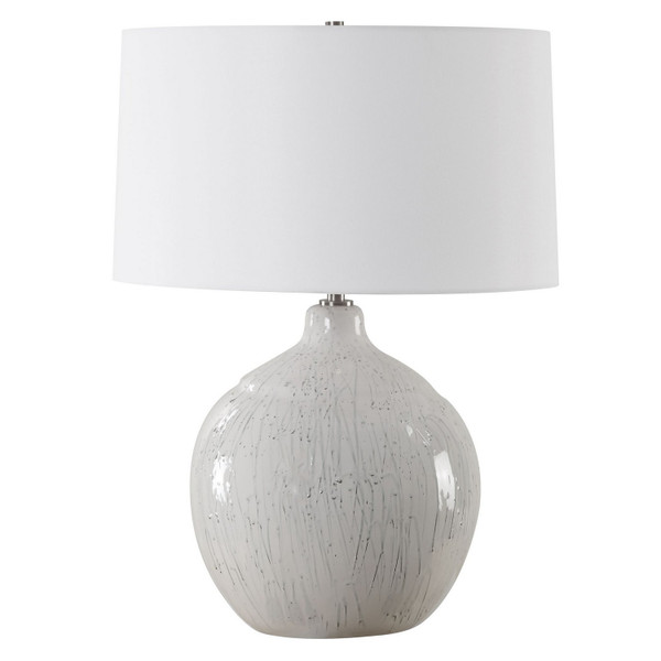Uttermost - 30411 - One Light Table Lamp - Dribble - Brushed Nickel