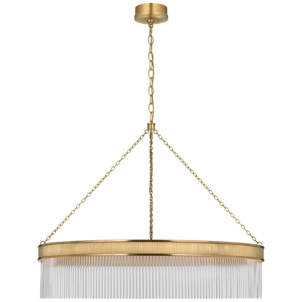 Visual Comfort Signature - MF 5175SB-CG - LED Chandelier - Menil - Soft Brass