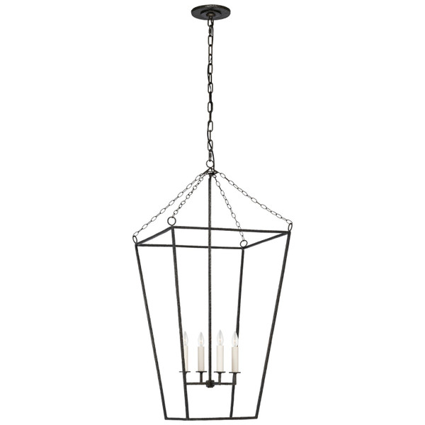 Visual Comfort Signature - MF 5103AI - LED Lantern - Malloy - Aged Iron