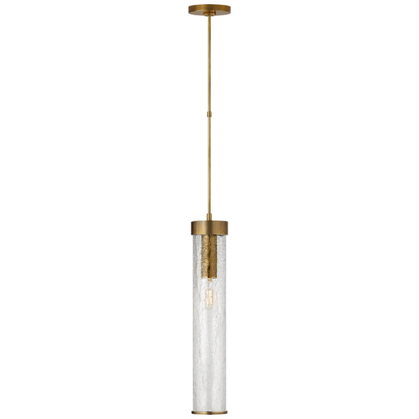Visual Comfort Signature - KW 5118AB-CRG - One Light Pendant - Liaison - Antique-Burnished Brass