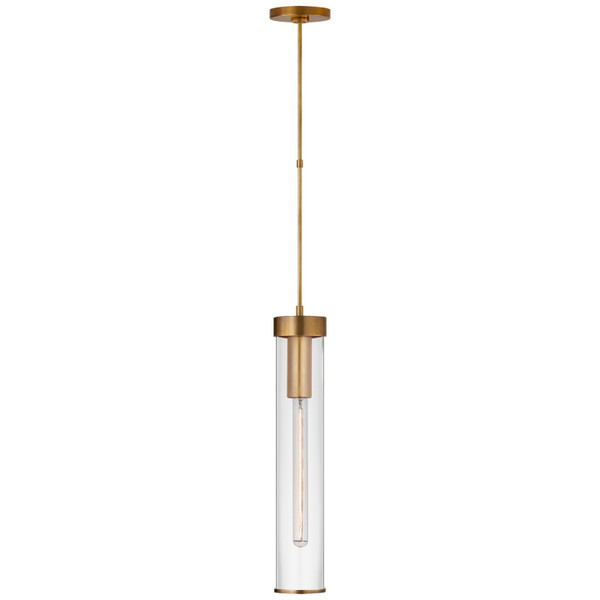 Visual Comfort Signature - KW 5118AB-CG - One Light Pendant - Liaison - Antique-Burnished Brass