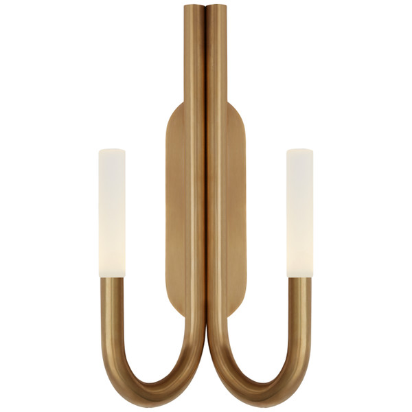 Visual Comfort Signature - KW 2283AB-EC - LED Wall Sconce - Rousseau - Antique-Burnished Brass