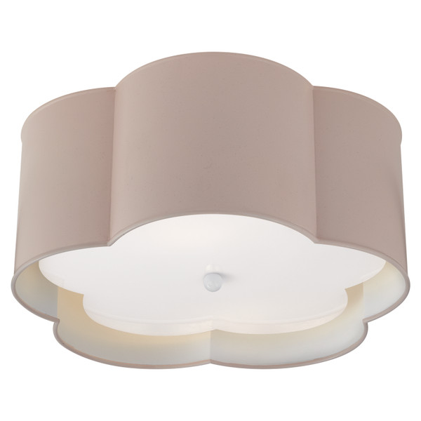 Visual Comfort Signature - KS 4117PNK/WHT-FA - Two Light Flush Mount - Bryce - Pink and White