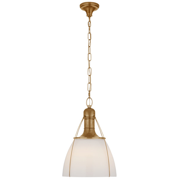 Visual Comfort Signature - CHC 5476AB-WG - One Light Pendant - Prestwick - Antique-Burnished Brass